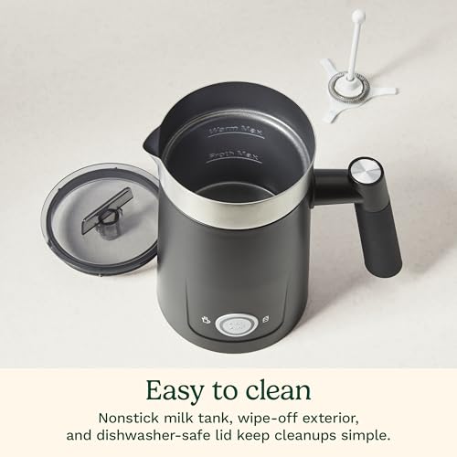 Cuisinart Hot and Cold Foam Milk Frother, Electric Frother for Coffee, Lattes, Cappuccinos, Macchiatos, Hot Chocolate and More, Stainless Steel Nonstick Milk Tank, Cool Touch Exterior, FR-16, Black - My Kitchen Products