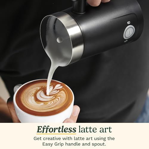 Cuisinart Hot and Cold Foam Milk Frother, Electric Frother for Coffee, Lattes, Cappuccinos, Macchiatos, Hot Chocolate and More, Stainless Steel Nonstick Milk Tank, Cool Touch Exterior, FR-16, Black - My Kitchen Products