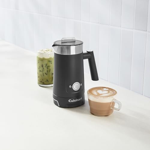 Cuisinart Hot and Cold Foam Milk Frother, Electric Frother for Coffee, Lattes, Cappuccinos, Macchiatos, Hot Chocolate and More, Stainless Steel Nonstick Milk Tank, Cool Touch Exterior, FR-16, Black - My Kitchen Products