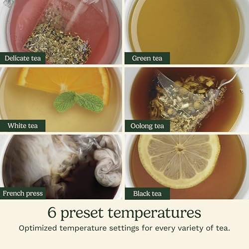 Cuisinart PerfecTemp 1.7-Liter Electric Kettle, Cordless Electric Tea Kettle, 1500W for Fast Heat-Up, 6 Preset Temperatures, 30-Minute Keep Warm, Stay Cool Nonslip Handle, CPK-17P1 - My Kitchen Products
