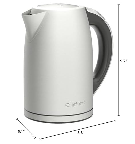 Cuisinart PerfecTemp 1.7-Liter Electric Kettle, Cordless Electric Tea Kettle, 1500W for Fast Heat-Up, 6 Preset Temperatures, 30-Minute Keep Warm, Stay Cool Nonslip Handle, CPK-17P1 - My Kitchen Products