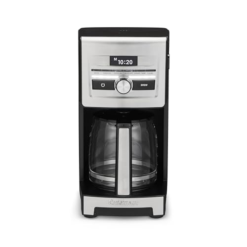 Cuisinart Personal Brew™ 12-Cup Coffee Maker, Automatic Coffee Machine, Programmable Coffee Maker for Home Brewing Convenience with Adjustable Brew Strength, Stainless Steel/Black, DCC-12 - My Kitchen Products