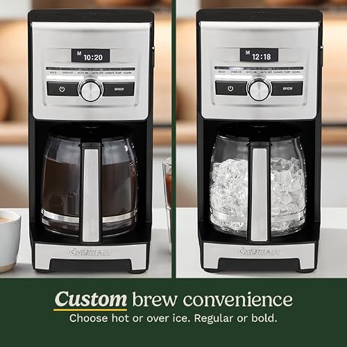 Cuisinart Personal Brew™ 12-Cup Coffee Maker, Automatic Coffee Machine, Programmable Coffee Maker for Home Brewing Convenience with Adjustable Brew Strength, Stainless Steel/Black, DCC-12 - My Kitchen Products
