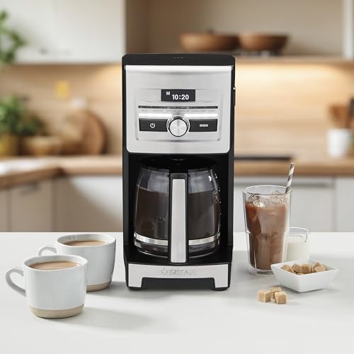 Cuisinart Personal Brew™ 12-Cup Coffee Maker, Automatic Coffee Machine, Programmable Coffee Maker for Home Brewing Convenience with Adjustable Brew Strength, Stainless Steel/Black, DCC-12 - My Kitchen Products