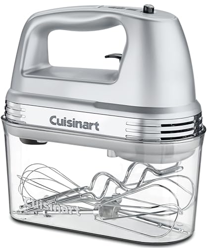 Cuisinart Power Advantage Plus 9-Speed Hand Mixer, 220W Motor, Electric Mixer with Dishwasher-Safe Beaters, Storage Case, HM-90BCS, Brushed Chrome - My Kitchen Products