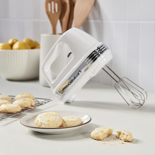 Cuisinart Power Advantage PLUS 9-Speed Hand Mixer, 220W-Motor Hand Blender Electric Mixer with 9 Speed Settings, Extra-Long Dishwasher-Safe Beaters, 3 Low Mixing Speeds, Storage Case, HM-90S, White - My Kitchen Products