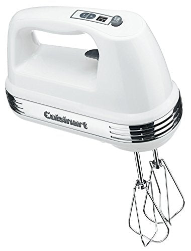 Cuisinart Power Advantage PLUS 9-Speed Hand Mixer, 220W-Motor Hand Blender Electric Mixer with 9 Speed Settings, Extra-Long Dishwasher-Safe Beaters, 3 Low Mixing Speeds, Storage Case, HM-90S, White - My Kitchen Products