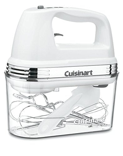 Cuisinart Power Advantage PLUS 9-Speed Hand Mixer, 220W-Motor Hand Blender Electric Mixer with 9 Speed Settings, Extra-Long Dishwasher-Safe Beaters, 3 Low Mixing Speeds, Storage Case, HM-90S, White - My Kitchen Products