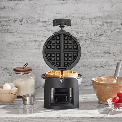 Cuisinart Round Flip Belgian Waffle Maker, 1" thick Belgian-style Waffle, WAF-F30NAS - My Kitchen Products