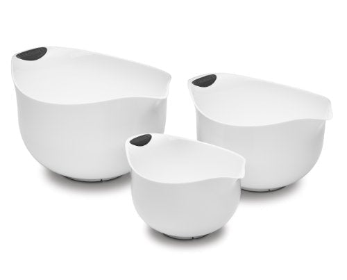 Cuisinart Set of 3 BPA-free Mixing Bowls, White - My Kitchen Products