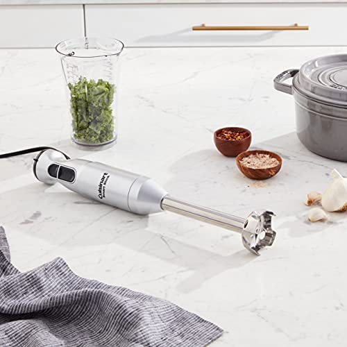 Cuisinart Smart Stick Two-Speed Hand Blender, Powerful Immersion Blender with 300-Watt Motor Blends Shakes, Smoothies, Puree, Baby Food, Soups & Sauces, CSB-175SVP1, Silver - My Kitchen Products