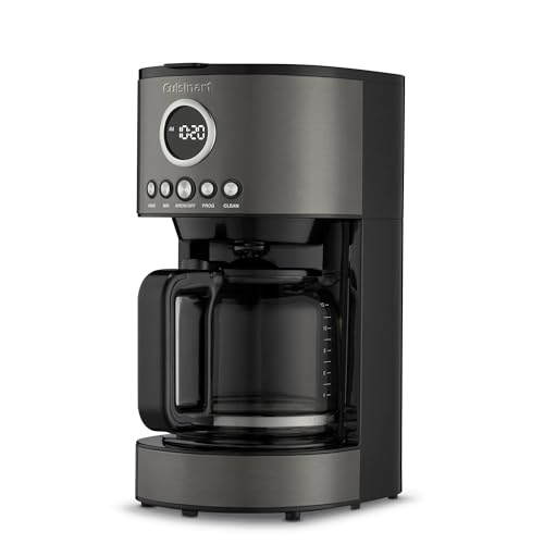 Cuisinart Stainless Steel 12-Cup Coffee Machine, Black Stainless Steel DCC-1220BKS - My Kitchen Products