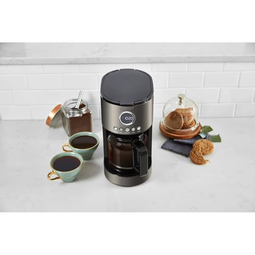 Cuisinart Stainless Steel 12-Cup Coffee Machine, Black Stainless Steel DCC-1220BKS - My Kitchen Products