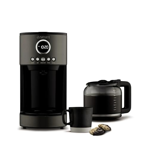 Cuisinart Stainless Steel 12-Cup Coffee Machine, Black Stainless Steel DCC-1220BKS - My Kitchen Products