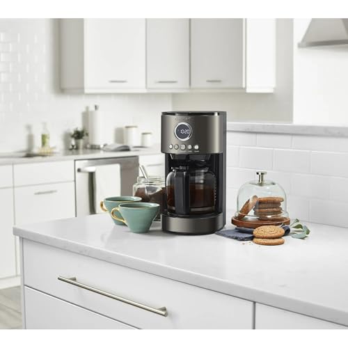 Cuisinart Stainless Steel 12-Cup Coffee Machine, Black Stainless Steel DCC-1220BKS - My Kitchen Products
