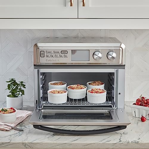 Cuisinart TOA-95C Digital AirFryer Toaster Oven, 0.95-cubic feet, Premium 1800-Watt Oven with Digital Display & Controls, XL Capacity, Intuitive Programming & Adjustable Temperature, Stainless Steel - My Kitchen Products