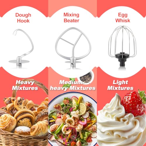 CUSIMAX Stand Mixer, Dough Mixer with Digital Switch Control Timer 15mins & 8-Speed, 5-Quart 650W kitchen Electric Mixer, Tilt-Head with handle, Dough Hook, Wire Whip & Beater, Grey - My Kitchen Products