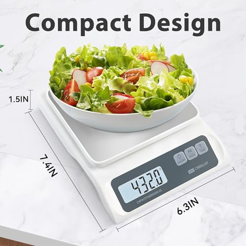 CYBERGIANT 13lb/0.1g Precision Digital Food Scale - Meal Prep Kitchen Baking & Espresso Coffee - Gram Scale with Stainless Steel Platform & LCD Display - My Kitchen Products