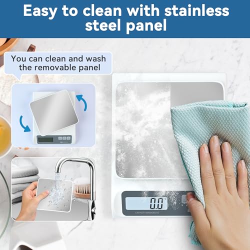 CYBERGIANT 13lb/0.1g Precision Digital Food Scale - Meal Prep Kitchen Baking & Espresso Coffee - Gram Scale with Stainless Steel Platform & LCD Display - My Kitchen Products