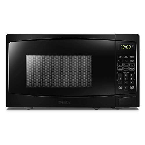 Danby DBMW1120BBB 1.1 Cu.Ft. Countertop Microwave In Black - 1000 Watts, Family Size Microwave With Push Button Door - My Kitchen Products