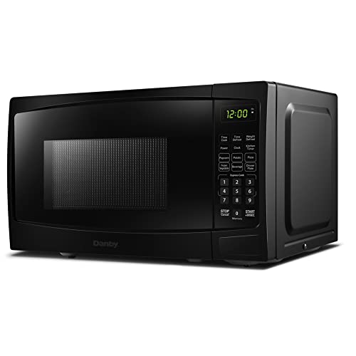 Danby DBMW1120BBB 1.1 Cu.Ft. Countertop Microwave In Black - 1000 Watts, Family Size Microwave With Push Button Door - My Kitchen Products