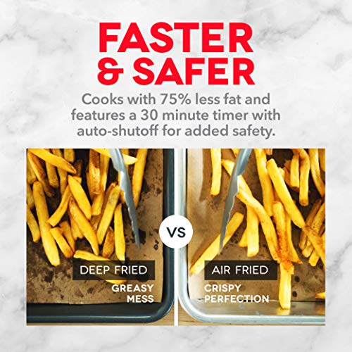 Dash AirCrisp® Pro Digital Air Fryer - Adjustable Temperature Control - Auto Shut-Off Feature & Multiple Presets - Removable Crisper Basket - 6 Quarts - Silver - My Kitchen Products