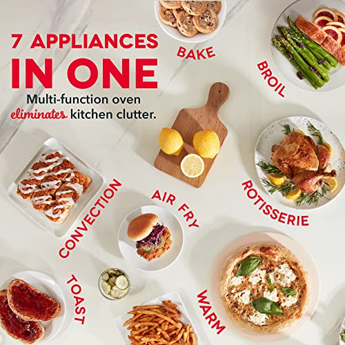 Dash Chef Series Air Fryer Oven - Convection Toaster Cooker & Electric Fry Oven - Has AirCrisp® Technology & Versatile Cooking Functions - 7-in-1 Convection - Stainless Steel - My Kitchen Products