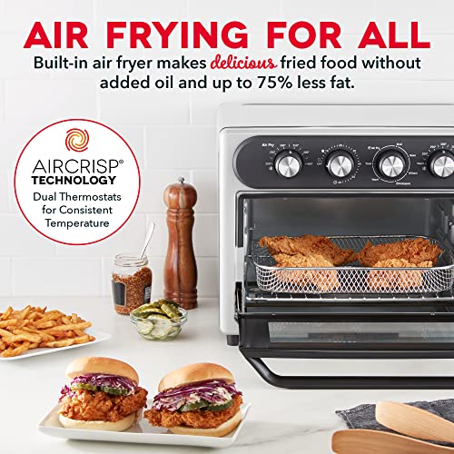 Dash Chef Series Air Fryer Oven - Convection Toaster Cooker & Electric Fry Oven - Has AirCrisp® Technology & Versatile Cooking Functions - 7-in-1 Convection - Stainless Steel - My Kitchen Products