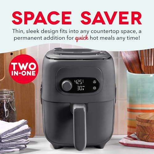 DASH Flip & Fry 2-in-1 Grill + Air Fryer, 3 QT - My Kitchen Products