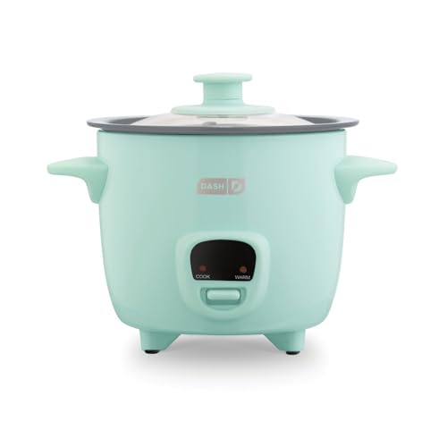 Dash Mini Ceramic Rice Cooker - Designed for Single-Serve Cooking - Compact Rice Cooker with Nonstick Removable Pot, Keep Warm Function & Easy-to-Clean Sleek Design - Aqua Ceramic - My Kitchen Products