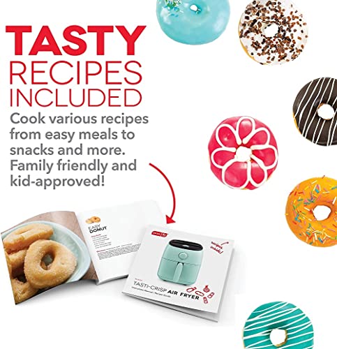 Dash Tasti-Crisp™ Air Fryer - AirCrisp® Technology - Compact Design with Adjustable Temperature Control - Nonstick Fry Basket & Auto Shut-Off Feature - 2.6 Quarts - Aqua - My Kitchen Products