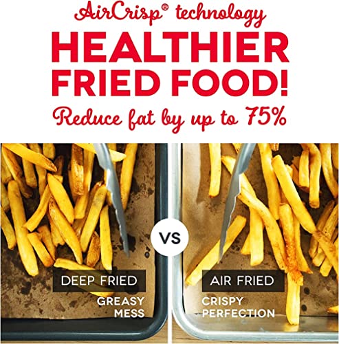 Dash Tasti-Crisp™ Air Fryer - AirCrisp® Technology - Compact Design with Adjustable Temperature Control - Nonstick Fry Basket & Auto Shut-Off Feature - 2.6 Quarts - Aqua - My Kitchen Products