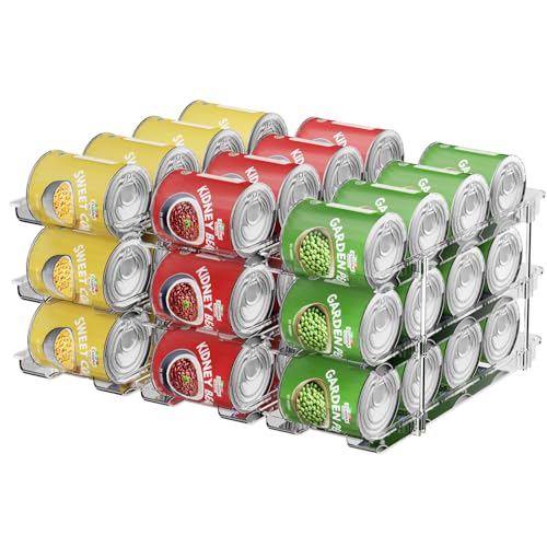 Dayacoco Can Organizer For Pantry,3 Sets 3 Tiers Pantry Organizers And Storage, Pantry Organizer for Fridge 36 Standard