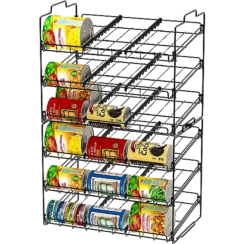 Deco Brothers Stackable Can Rack Organizer for Kitchen and Pantry, 3 Tier, Black - My Kitchen Products