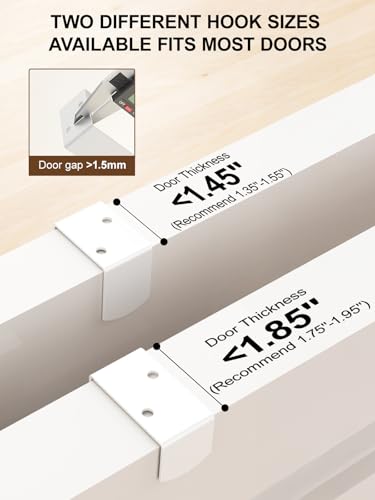 Delamu 9 Tier Over The Door Pantry Organizer, Pantry Organization and Storage, Hanging Spice Rack for Pantry Door Organizer, Metal Pantry Door Shelves for Kitchen Bathroom Laundry Room,15.3" White - My Kitchen Products