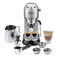 De’Longhi Dedica Arte Espresso Machine with My LatteArt Steam Wand (Milk Frother), 15-Bar Pump & 3-Level Temp Control - Compact Espresso Maker for Latte & Cappuccino - Italian Stainless Steel Design - My Kitchen Products