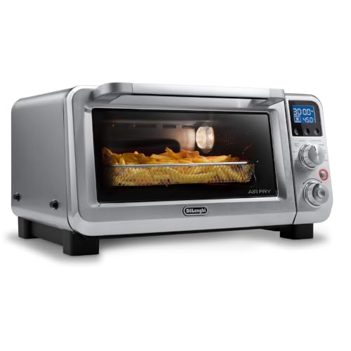 De'Longhi Digital Air Fry Convection Toaster Oven 14L Stainless Steel, Air Fry Oven, 9-in-1, Grills, Broils, Bakes, Roasts, Reheats, Keep Warm, Non-Stick, Scratch-Resistant Interior, 1800-Watts - My Kitchen Products