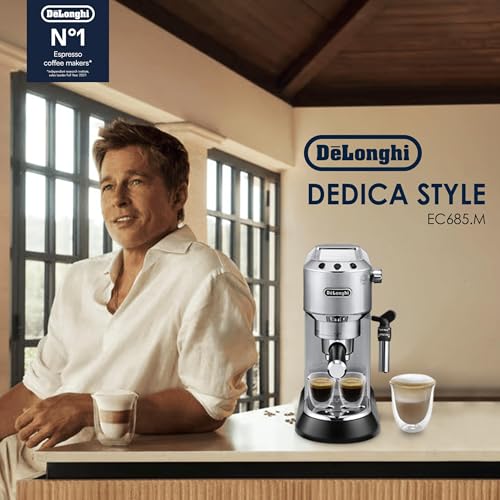 De'Longhi EC685M Dedica Deluxe Automatic Espresso Machine,35 oz, 1, Metallic - My Kitchen Products