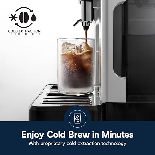 De'Longhi Eletta Explore Espresso Machine with Cold Brew, Hot & Cold Milk Frother - 50+ Recipes, Built in Grinder, Smartphone Compatible with Bean Adapt Technology for Ideal Extraction, 3.8 Pounds - My Kitchen Products