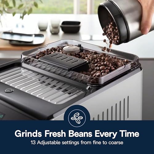 De'Longhi Eletta Explore Espresso Machine with Cold Brew, Hot & Cold Milk Frother - 50+ Recipes, Built in Grinder, Smartphone Compatible with Bean Adapt Technology for Ideal Extraction, 3.8 Pounds - My Kitchen Products