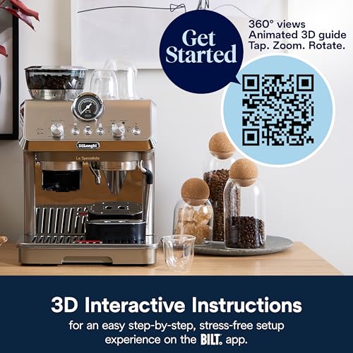 De'Longhi La Specialista Arte Evo Espresso Machine - Compact Cold Brew Coffee Maker with Grinder, Milk Steam Wand/Frother & Tamping Tools - Home Barista Kit for Lattes, Cappuccinos, Iced Coffee - My Kitchen Products