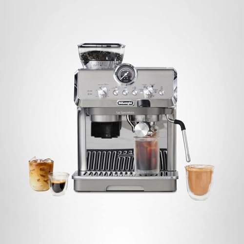 De'Longhi La Specialista Arte Evo Espresso Machine - Compact Cold Brew Coffee Maker with Grinder, Milk Steam Wand/Frother & Tamping Tools - Home Barista Kit for Lattes, Cappuccinos, Iced Coffee - My Kitchen Products