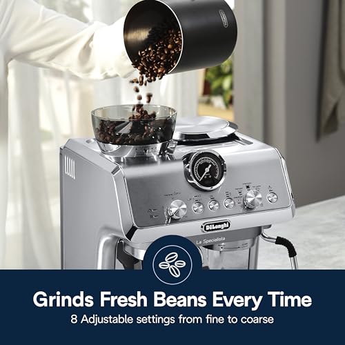 De'Longhi La Specialista Arte Evo Espresso Machine - Compact Cold Brew Coffee Maker with Grinder, Milk Steam Wand/Frother & Tamping Tools - Home Barista Kit for Lattes, Cappuccinos, Iced Coffee - My Kitchen Products