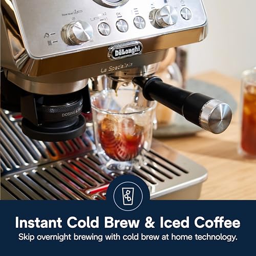 De'Longhi La Specialista Arte Evo Espresso Machine - Compact Cold Brew Coffee Maker with Grinder, Milk Steam Wand/Frother & Tamping Tools - Home Barista Kit for Lattes, Cappuccinos, Iced Coffee - My Kitchen Products