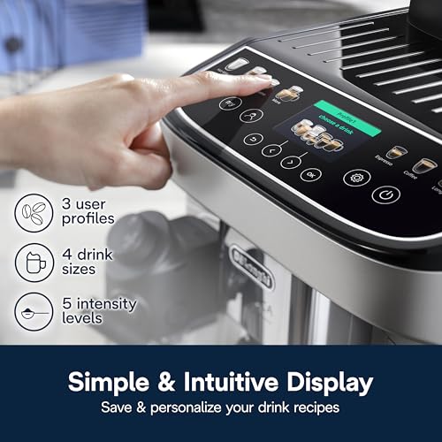 De'Longhi Magnifica Evo Next Fully Automatic Espresso Machine - Programmable Coffee Maker with Grinder and Milk Frother - Hot & Cold Brewer for Espresso, Latte, Cappuccino, Americano, Tea and More - My Kitchen Products