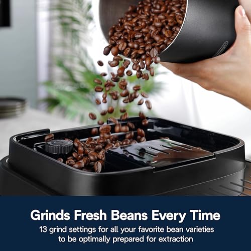 De'Longhi Magnifica Evo Next Fully Automatic Espresso Machine - Programmable Coffee Maker with Grinder and Milk Frother - Hot & Cold Brewer for Espresso, Latte, Cappuccino, Americano, Tea and More - My Kitchen Products