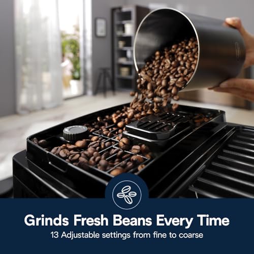 De'Longhi Magnifica Start Automatic Espresso Machine with Manual Milk Frother & Built in Grinder - 3 One-Touch Recipes, Easy-to-Clean, Home Barista Coffee Maker for Lattes, Cappuccino, Iced Coffee - My Kitchen Products
