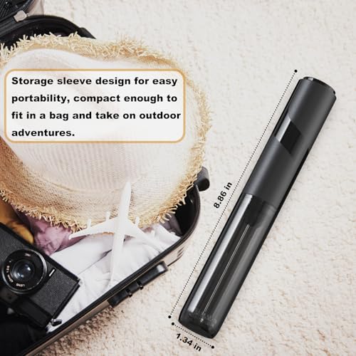 DENENTT Handheld Milk Frother with Cover- 15-Second Silent Drink Mixer, Travel-Ready with ABS Sleeve, No Charging Required for Coffee, Matcha & Shakes - My Kitchen Products