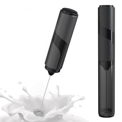 DENENTT Handheld Milk Frother with Cover- 15-Second Silent Drink Mixer, Travel-Ready with ABS Sleeve, No Charging Required for Coffee, Matcha & Shakes - My Kitchen Products