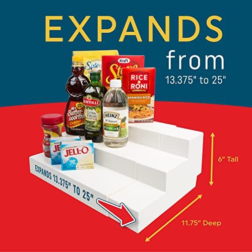 Dial Industries 3 Tier Adjustable Canned Goods Shelves for Kitchen Cabinet and Pantry Organization, Mega - My Kitchen Products